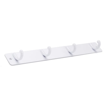 Richelieu 12-9/16 Inch Wide 4 Hook Metal Coat Rack White