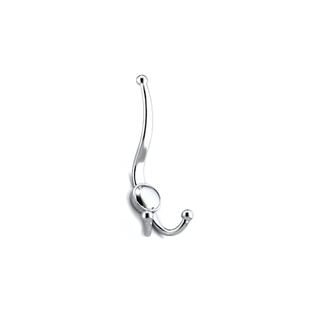 Richelieu 7-3/8 Inch Triple Metal Coat Hook Chrome