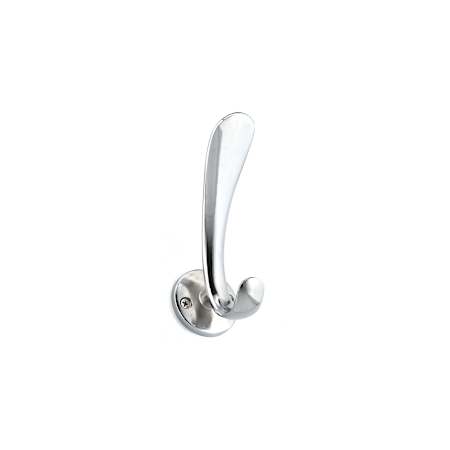 Richelieu 4-1/2 Inch Double Metal Coat Hook Chrome
