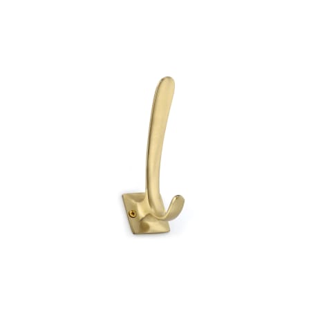Richelieu 4-1/2 Inch Double Metal Coat Hook Satin Brass