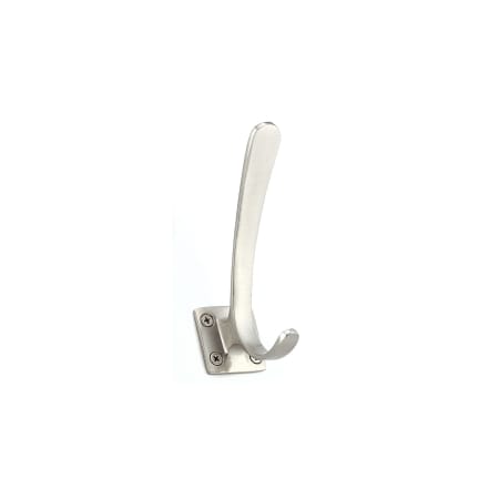 Richelieu 4-1/2 Inch Double Metal Coat Hook Brushed Nickel