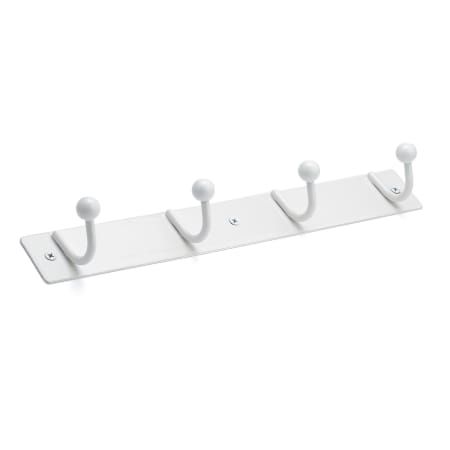 Richelieu 12-5/8 Inch Wide 4 Hook Metal Coat Rack White