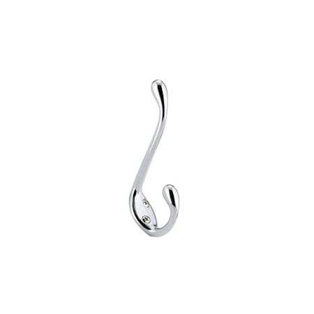 Richelieu 4-3/8 Inch Double Metal Coat Hook (Package of 3) Chrome