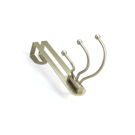 Richelieu 1-9/16 Inch Wide 3 Hook Over the Door Metal Coat Rack Pewter