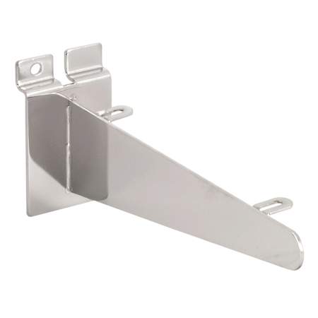 Richelieu 8 Inch Long Left and Right Handed Slatwall Shelf Brackets - Pair Zinc