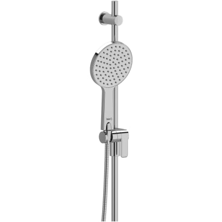 Riobel 2.5 GPM Single Function Hand Shower Package - Includes Slide Bar and Hose Chrome