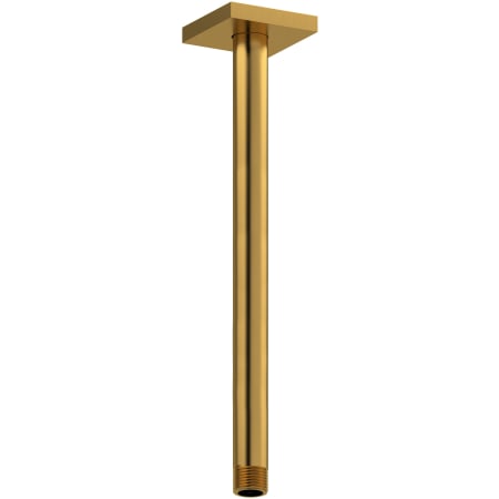 Riobel 11-5/8" Ceiling Mounted Shower Arm and Flange Brushed Gold