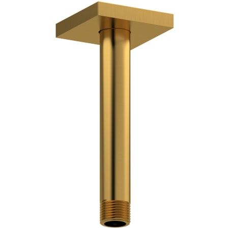 Riobel 5-5/8" Ceiling Mounted Shower Arm and Flange Brushed Gold