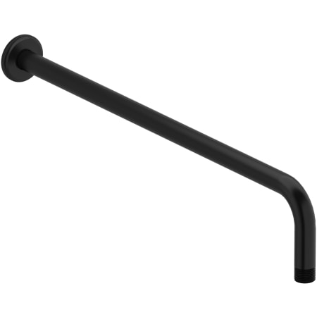 Riobel 19-7/8" Wall Mounted Shower Arm and Flange Black