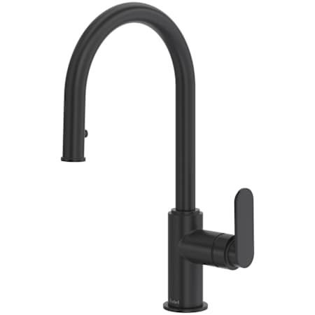 Riobel Arca 1.8 GPM Single Hole Pull Down Kitchen Faucet Black