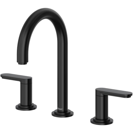 Riobel Arca 1.2 GPM Widespread Bathroom Faucet with Pop-Up Drain Assembly Black