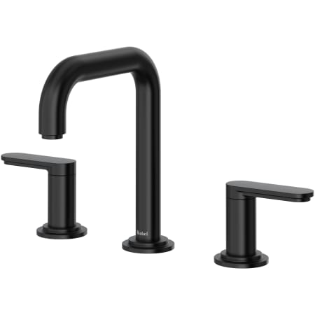 Riobel Arca 1.2 GPM Widespread Bathroom Faucet with Pop-Up Drain Assembly Black