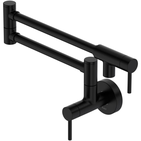 Riobel Azure 5.5 GPM Wall Mounted Single Hole Pot Filler Black