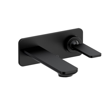 Riobel Equinox 1.2 GPM Wall Mounted Centerset Bathroom Faucet Black