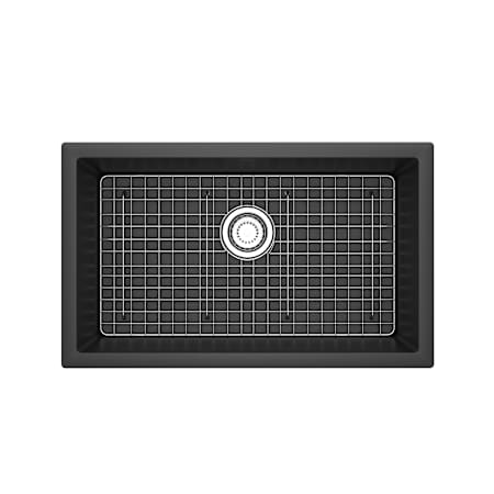 Riobel Fonsa 30-1/4" Undermount Single Basin Quartz Composite Kitchen Sink Black