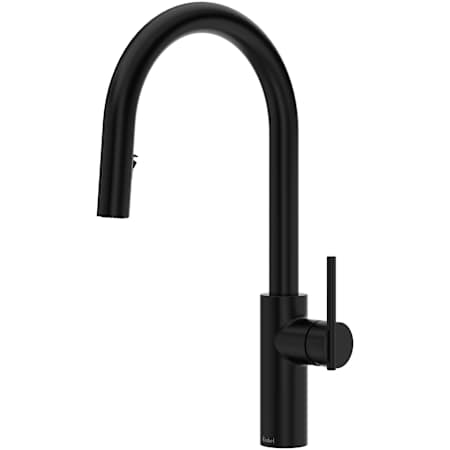 Riobel Lateral 1.8 GPM Single Hole Pull Down Kitchen Faucet Black