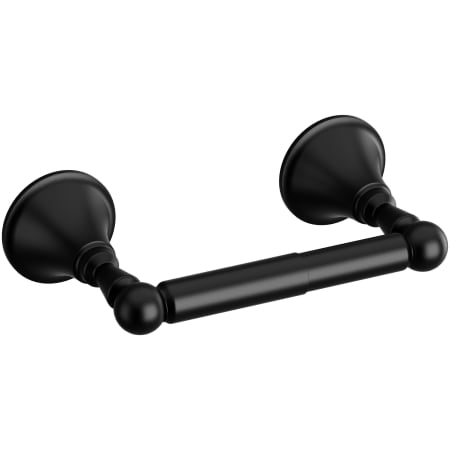 Riobel Momenti Wall Mounted Spring Bar Toilet Paper Holder Black