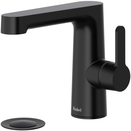 Riobel Nibi 1.2 GPM Single Hole Bathroom Faucet with Pop-Up Drain Assembly Black
