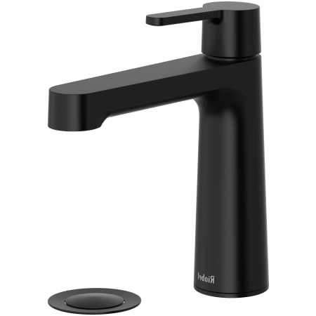 Riobel Nibi 1.2 GPM Single Hole Bathroom Faucet with Pop-Up Drain Assembly Black