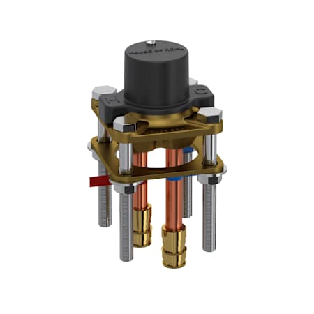 Riobel Floor Mount Tub Filler Rough-in Valve with Service Stops and Expansion PEX connections N/A