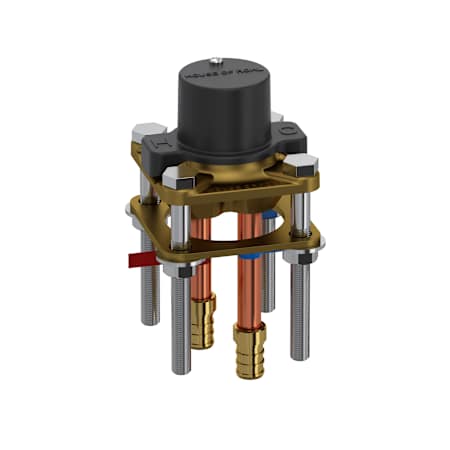 Riobel Floor Mount Tub Filler Rough-in Valve with Service Stops and 1/2" PEX Connections N/A
