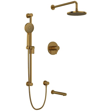 Riobel Riu Thermostatic Shower System with Shower Head and Hand Shower Black