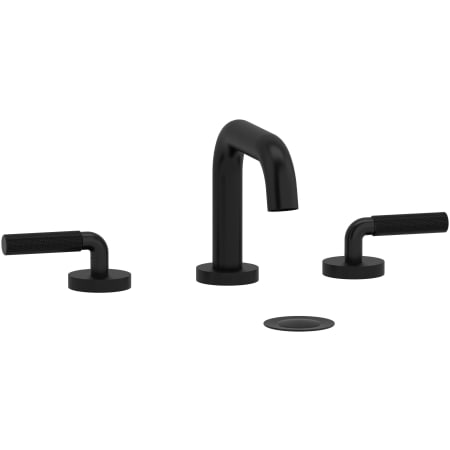 Riobel Riu 1.2 GPM Widespread Bathroom Faucet with Pop-Up Drain Assembly Black