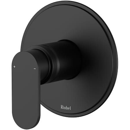 Riobel Arca Pressure Balanced Valve Trim Only with Single Lever Handle - Less Rough In Black
