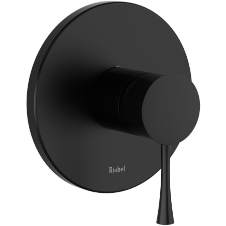 Riobel Edge Pressure Balanced Valve Trim Only with Single Lever Handle - Less Rough In Black