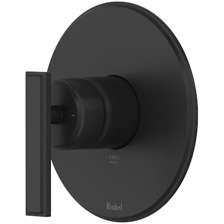 Riobel Manifesto Pressure Balanced Valve Trim Only with Single Lever Handle - Less Rough In Black