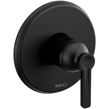 Riobel Momenti Pressure Balanced Valve Trim Only with Single Lever Handle - Less Rough In Black