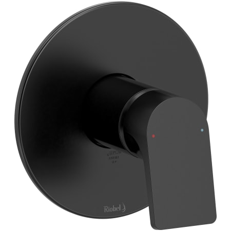 Riobel Ode Pressure Balanced Valve Trim Only with Single Lever Handle - Less Rough In Black