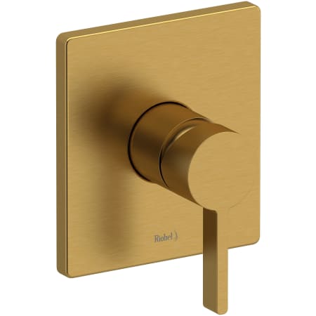 Riobel Paradox Pressure Balanced Valve Trim Only with Single Lever Handle - Less Rough In Brushed Gold