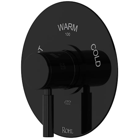 Riobel Riu Thermostatic Valve Trim Only with Single Lever Handle - Less Rough In Black
