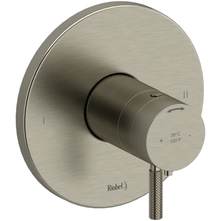 Riobel Riu Two Independent Function Thermostatic Valve Trim Only with Single Lever Handle and Integrated Diverter - Less Rough In Brushed Nickel
