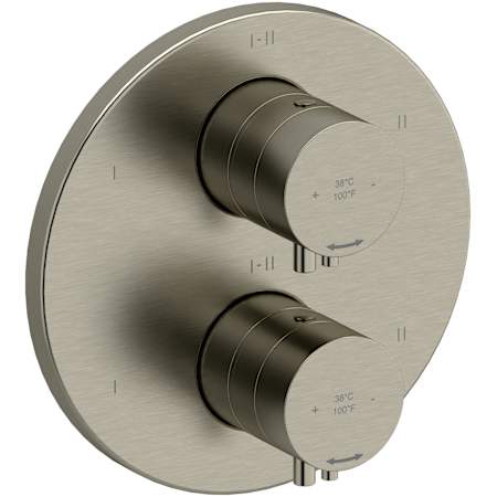 Riobel Riu Six Function Thermostatic Valve Trim Only with Dual Lever Handles and Integrated Diverter - Less Rough In Brushed Nickel