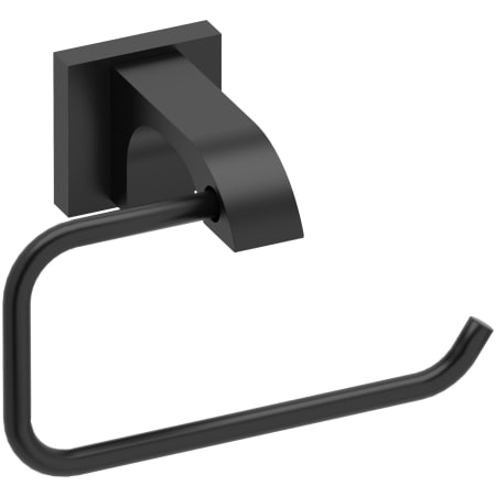 Riobel Zendo Wall Mounted Euro Toilet Paper Holder Black