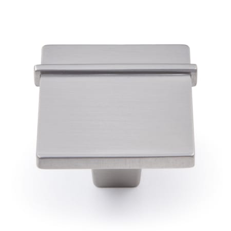 RK International Newbury 1 3/8 Inch / 1.375" Wide Modern Industrial Square Cabinet Knob / Drawer Knob Satin Nickel