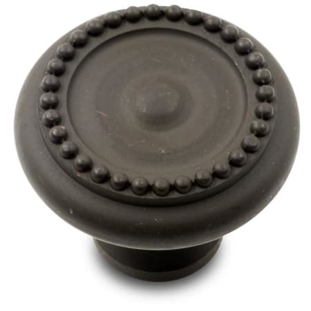 RK International Beaded 1-1/4" Round Solid Brass Traditional Mushroom Cabinet / Drawer Knob Oil Rubbed Bronze