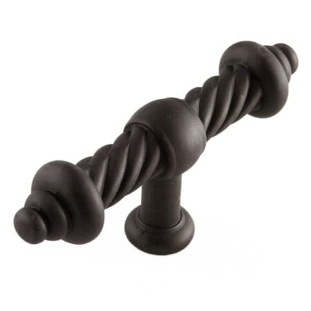 RK International Rustic Industrial 3 3/4" Rustic Twisted "T" Bar Solid Brass Cabinet Knob Drawer Knob Oil Rubbed Bronze