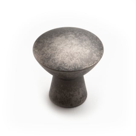 RK International Gibraltar 1 1/4" Modern Round Solid Brass Cabinet Knob / Drawer Knob Weathered Nickel