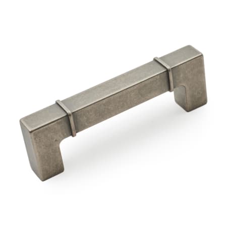 RK International Newbury 3 3/4" (3.75") Center to Center Modern Industrial Thick Squared Handle Cabinet Handle / Drawer Pull Weathered Nickel