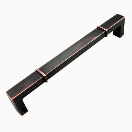 RK International Newbury 12" Center to Center Modern Industrial Squared Appliance Pull Valencia Bronze
