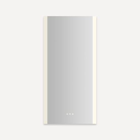 Robern AiO Reserve 19-1/4" x 39-3/8" Lighted Frameless Single Door Medicine Cabinet Mirror