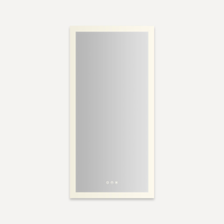 Robern AiO Reserve 19-1/4" x 39-3/8" Lighted Frameless Single Door Medicine Cabinet Mirror