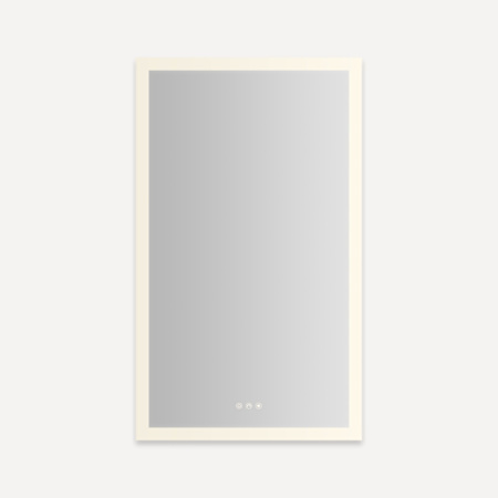 Robern AiO Reserve 23-1/4" x 39-3/8" Lighted Frameless Single Door Medicine Cabinet Mirror