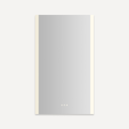 Robern AiO Reserve 23-1/4" x 39-3/8" Lighted Frameless Single Door Medicine Cabinet Mirror