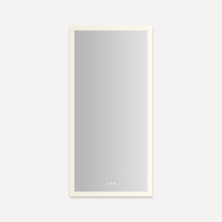 Robern AiO Reserve 23-1/4" x 48" Lighted Frameless Single Door Medicine Cabinet Mirror