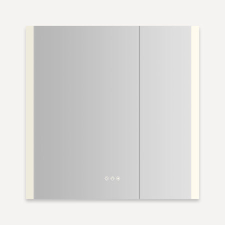 Robern AiO Reserve 29-1/4" x 30" Lighted Frameless Double Door Medicine Cabinet Mirror