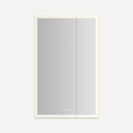 Robern AiO Reserve 29-1/4" x 48" Lighted Frameless Double Door Medicine Cabinet Mirror